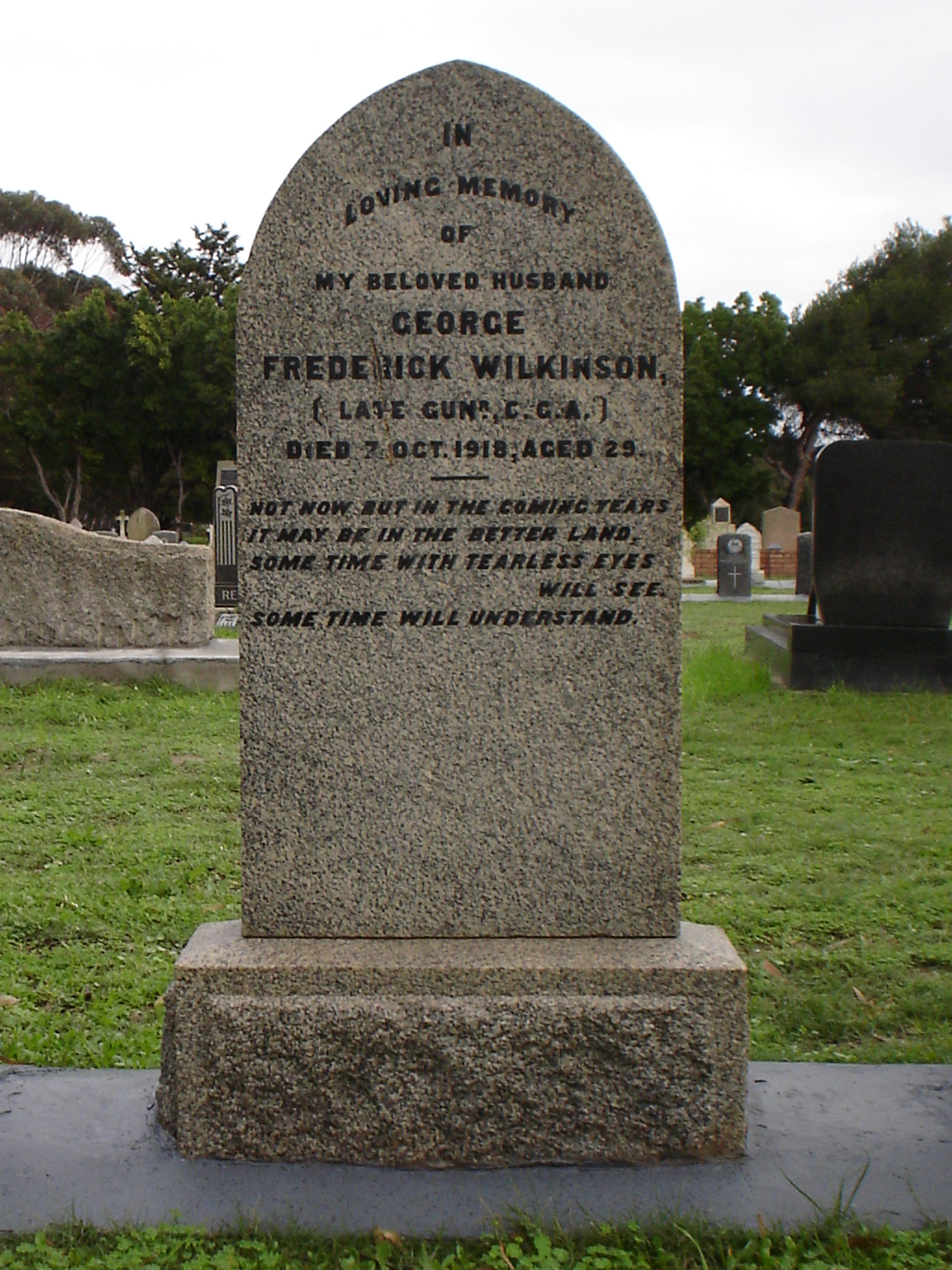 Photo from /search/photos/South Africa/Western Cape/CAPE TOWN (MAITLAND) CEMETERY/wilkinson_gf.JPG
